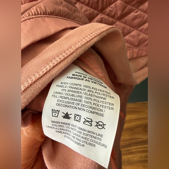 Nike Women's Aerolayer Blush Pink Running Quilted Vest - Picture 6 of 7